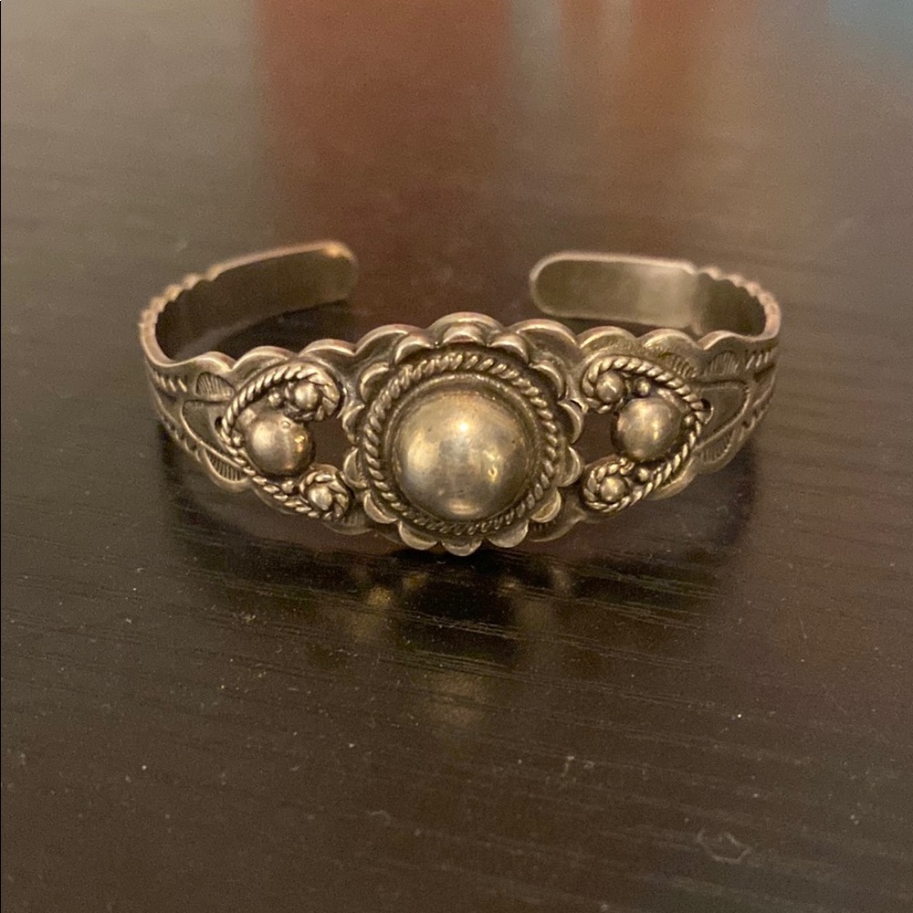 Elegant Silver Cuff Bracelet